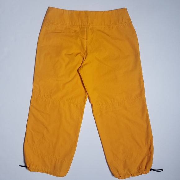 Nike Orange Parachute Drawstring Crop Pants Xs - Picture 2 of 8